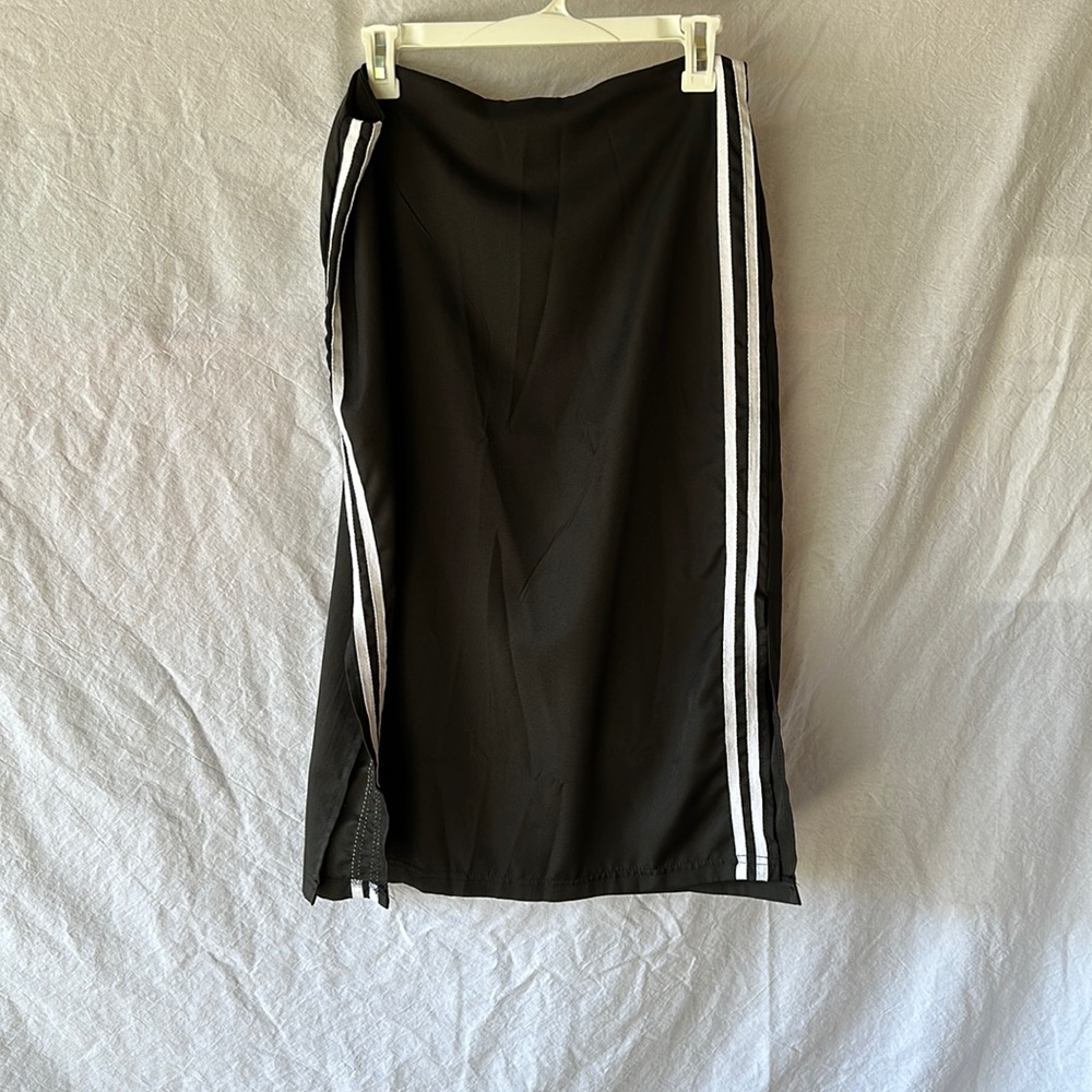 Stripe midi skirt